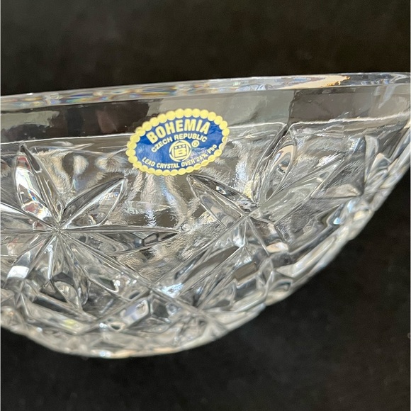 Bohemia Greek Republic lead Chrystal Bowl, NWT. - Picture 4 of 5